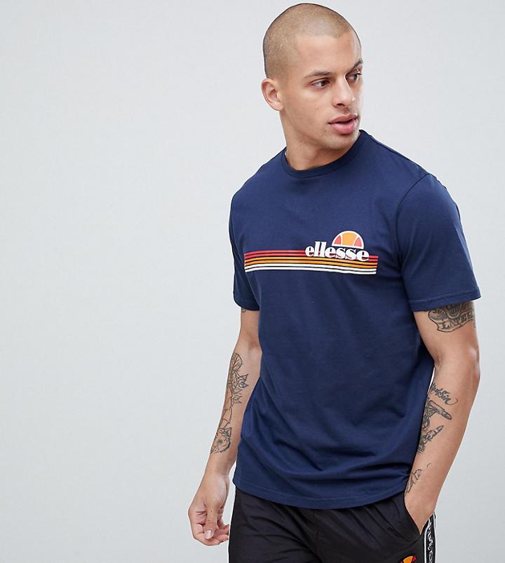 Ellesse Rinaldo Crew Neck T-shirt In Navy - Navy