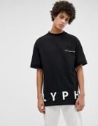 Lyph Oversized T-shirt With Logo In Black - Black