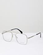 Tommy Hilfiger Optical Aviator Glasses In Silver - Silver