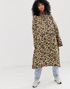 365 Dry Waterproof Rain Jacket In Leopard - Brown