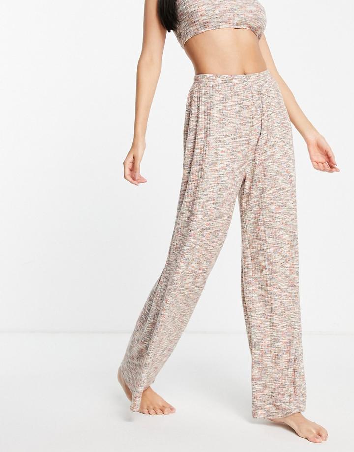 Asos Design Lounge Mix & Match Space Dye Pants In Multi