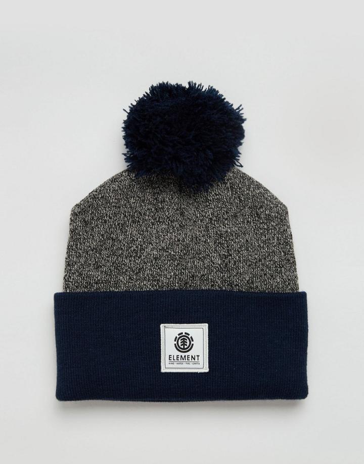 Element Beanie Dusk With Bobble - Gray