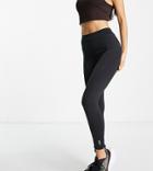 Asos 4505 Petite Legging With Zip Central Front Detail And Back Pocket-gray