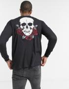 Bolongaro Trevor Reform Back Print Long Sleeve Top-black