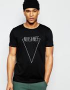 Asos T-shirt With Nuisance Triangle Print - Black