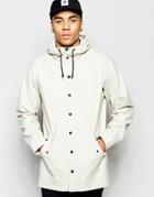 Asos Shower Resistant Hooded Jacket In Stone - Stone