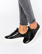 New Look Patent Sneakers - Black