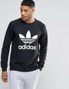 Adidas Originals Trefoil Crew Sweatshirt Ay7791 - Black