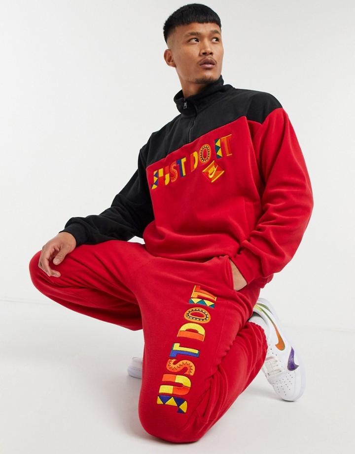 Nike Re-issue Jdi Sweatpants In Red
