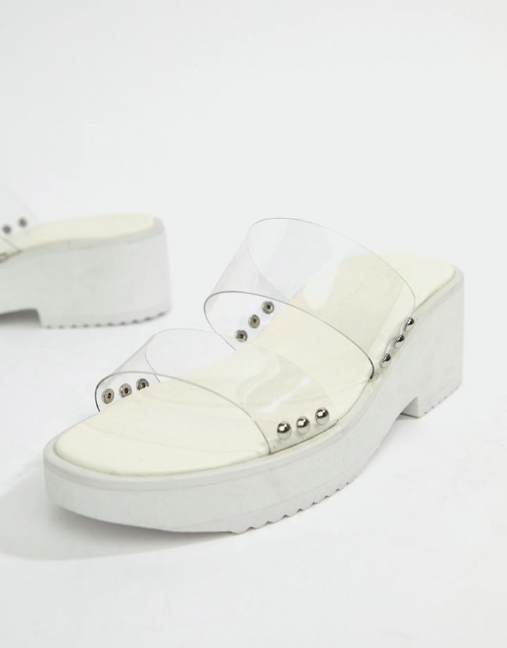 Asos Design Fitz Clear Mules - Clear