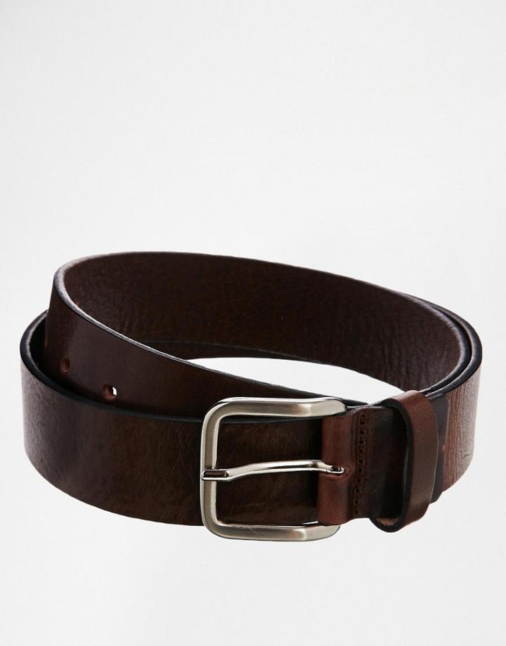 Royal Republiq Leather Limit Belt In Brown - Brown
