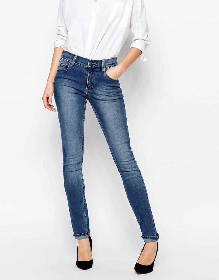 Cheap Monday Mid Rise Skinny Jean - Blue