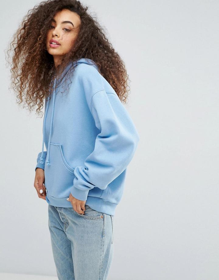 Weekday Oversize Hoodie With Elongated Arms - Black