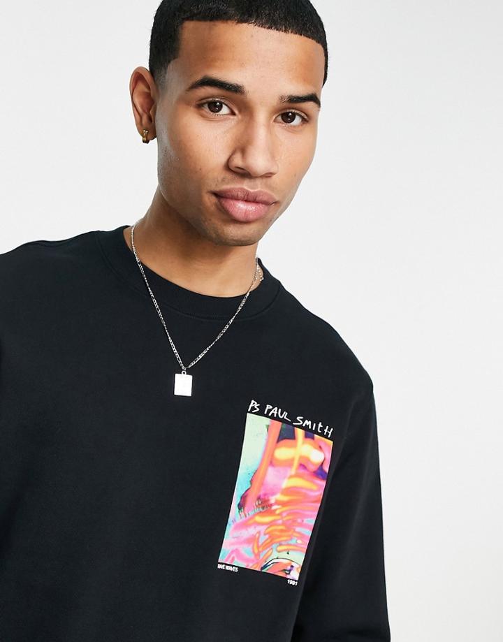 Ps Paul Smith Ravewave Sweatshirt In Black