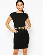 Love Moschino Love Belt Dress - Black