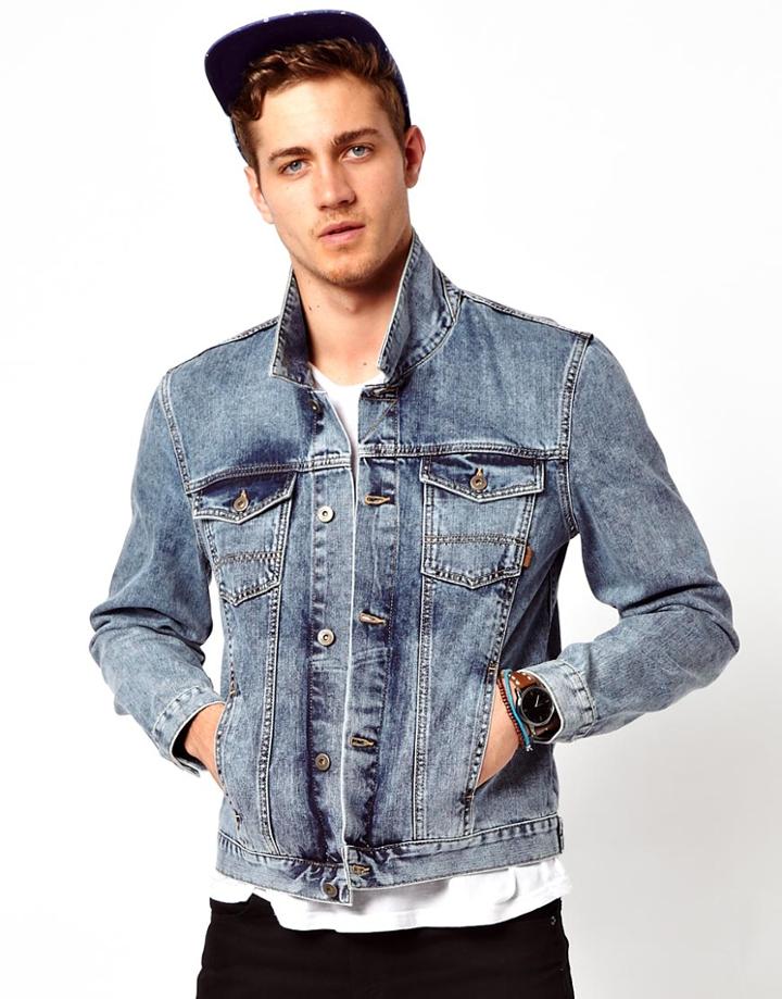 Asos Denim Jacket With Acid Wash
