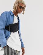 Asos Design Zip Through Worker Denim Jacket With Distressing-blue