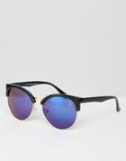 7x Sunglasses With Blue Lens - Blue