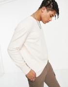 Bando Crew Neck Ribbed Detail Sweater-neutral
