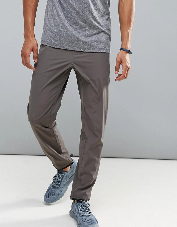 Perry Ellis 360 Sports Jogger Distance Stripe Waist In Dark Gray - Gray