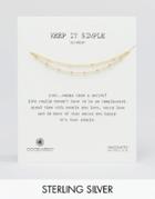 Dogeared Gold Plated Keep It Simple Beaded Double Strand Bracelet - Gold
