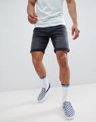 Pull & Bear Slim Fit Shorts In Gray - Gray