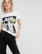 Black Sabbath Oversized Band T-shirt With Graphic Print - White