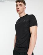 Asos 4505 Icon Workout T-shirt With Quick Dry In Black