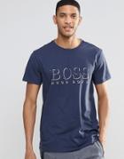 Hugo Boss Logo Regular Fit T-shirt In Navy - Navy