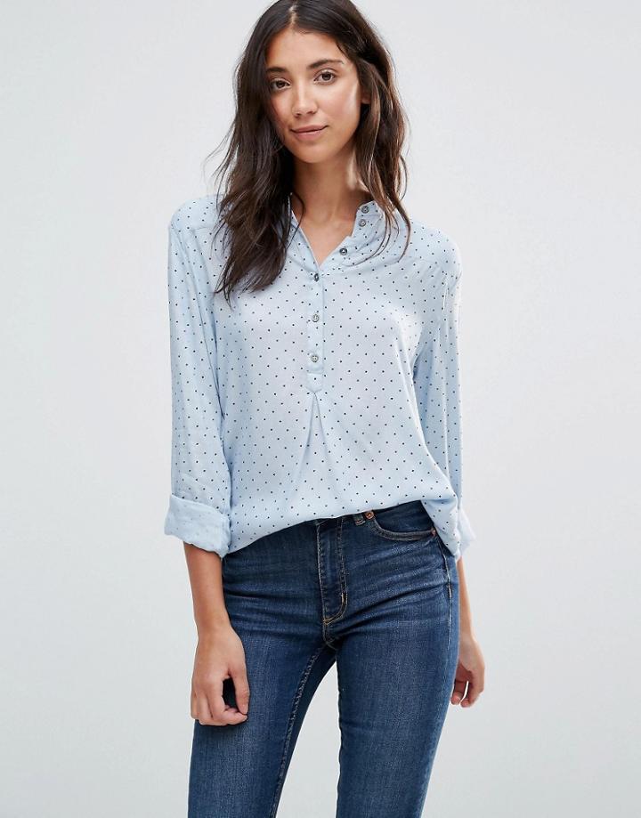 B.young Star Print Shirt - Blue