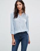 B.young Star Print Shirt - Blue
