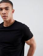 Asos Design T-shirt With Crew Neck In Black