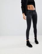 Diesel Slandy Mid Rise Super Skinny Jeans - Black