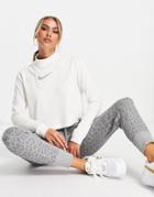 Nike Training Dri-fit All Over Leopard Print Cuffed Sweatpants In Gray-grey