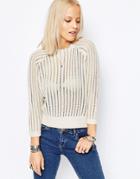 Only Kalli High Neck Cropped Sweater - Pumice Stone With Me