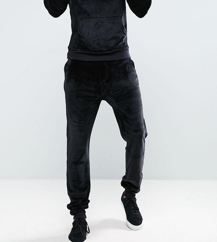 Another Influence Tall Velour Slim Fit Jogger - Black