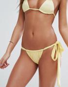 Hot As Hell Lemon High Leg Bikini Bottom - Yellow