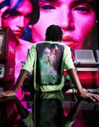 Asos Design Oversized T-shirt In Neon Green With Back Print