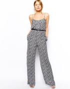 Mango Moroccan Printed Jumpsuit - Blue