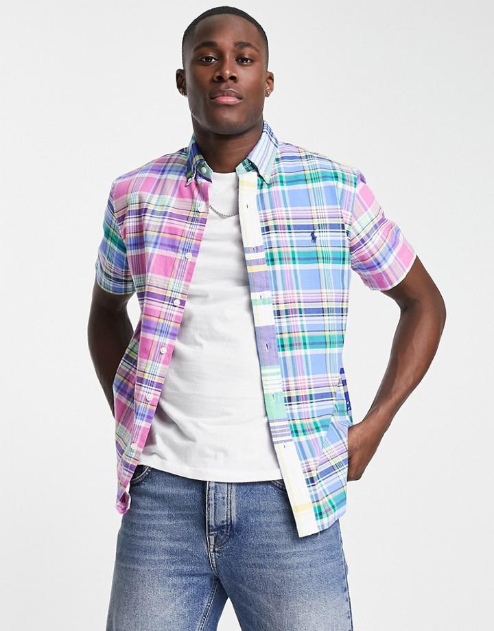 Polo Ralph Lauren Multi Fun Stripe Oxford Shirt Custom Regular Fit In Multi