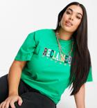 Reclaimed Vintage Inspired Plus T-shirt With Logo In Green