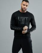 Hiit Sweat With Tape Detail In Black - Black
