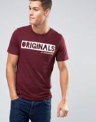 Jack And Jones Originals Crew Neck T-shirt - Red