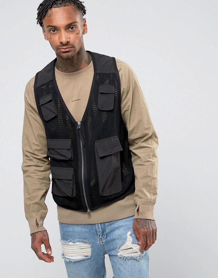 Maharishi Mesh Vest - Black