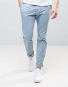 Abercrombie & Fitch Skinny Stretch Chino In Blue - Navy