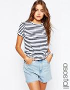 Asos Tall Short Sleeve Stripe Top