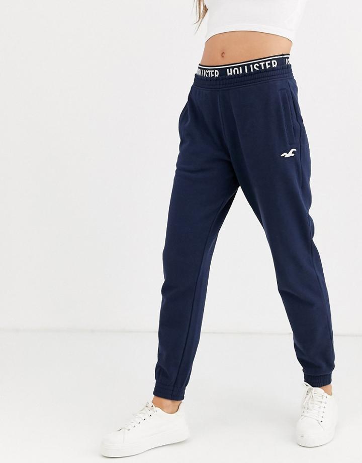 Hollister Logo Slim Jogger-navy