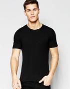 New Look Muscle Fit T-shirt In Black - Black