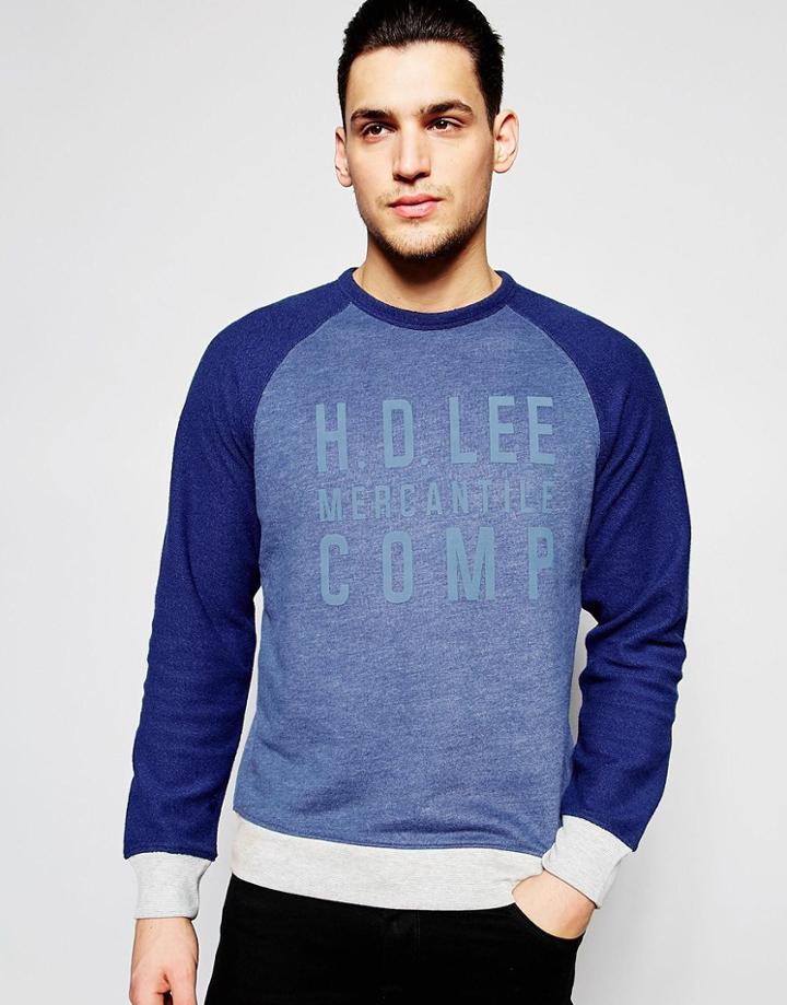 Lee Graphoc Crew Sweatshirt - Blue