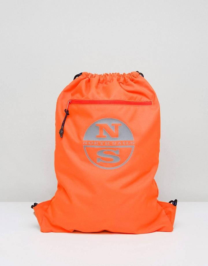 North Sails Gym Backpack In Orange - Orange